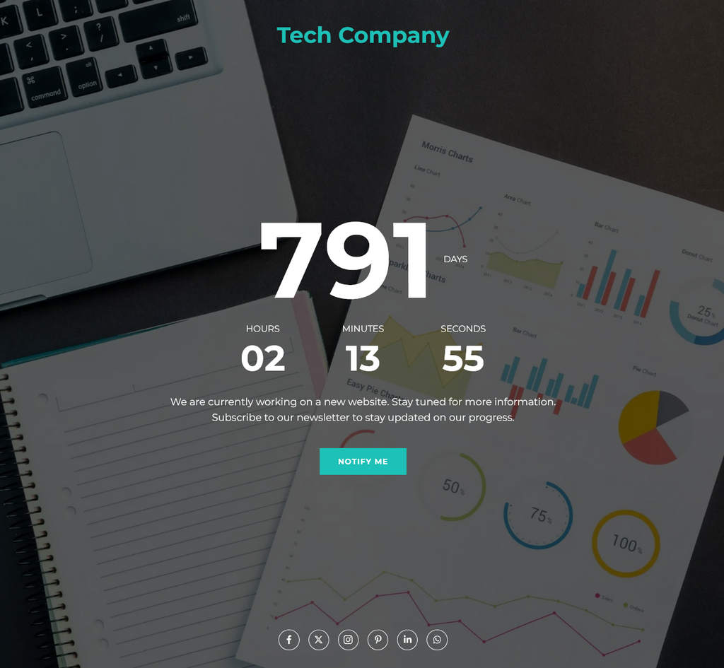Template Countdown Tech