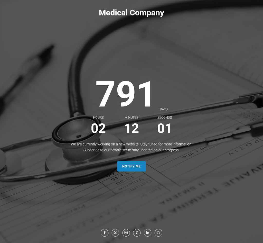 Template Coutdown Medical