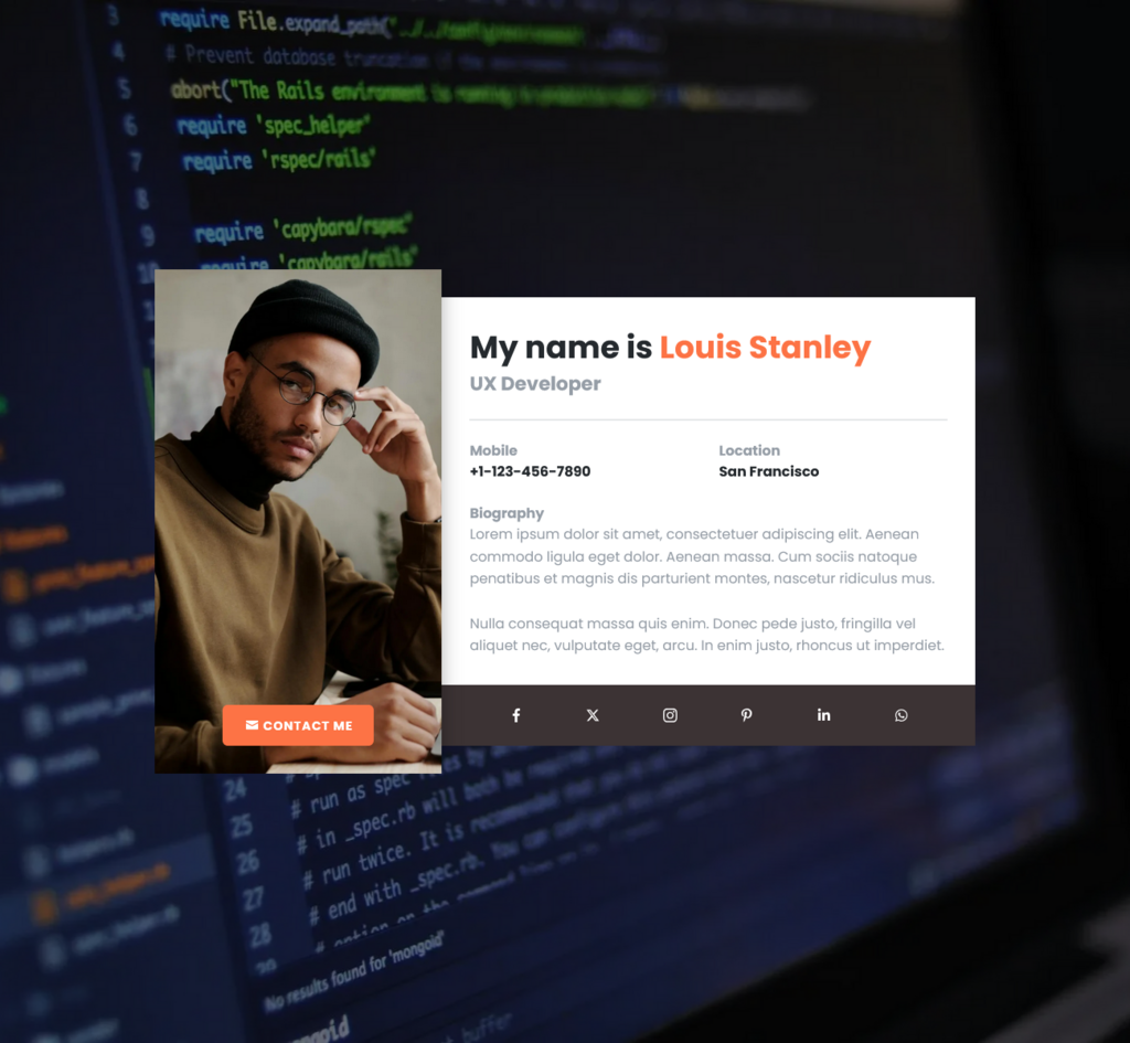 Template Vcard Dev Twhivkqgpb 4Xyv3Rgg Xq