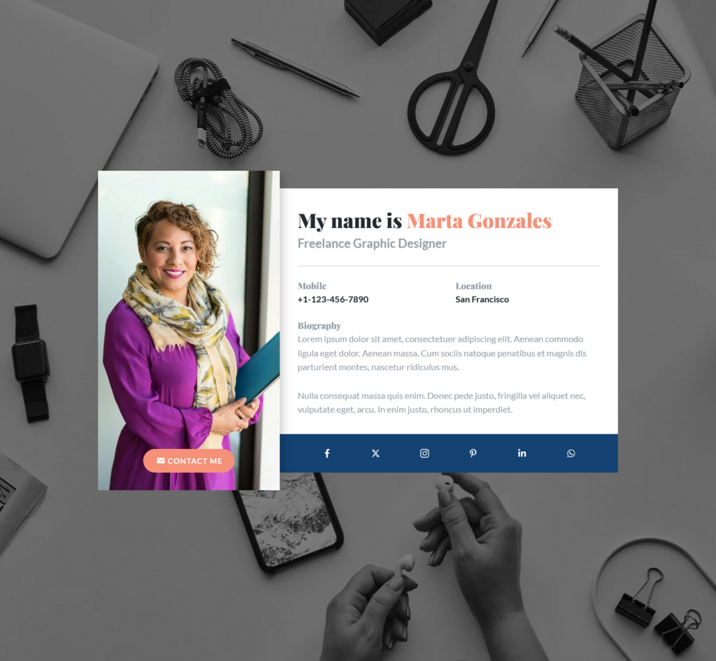 Template Vcard Power Z9Zj6