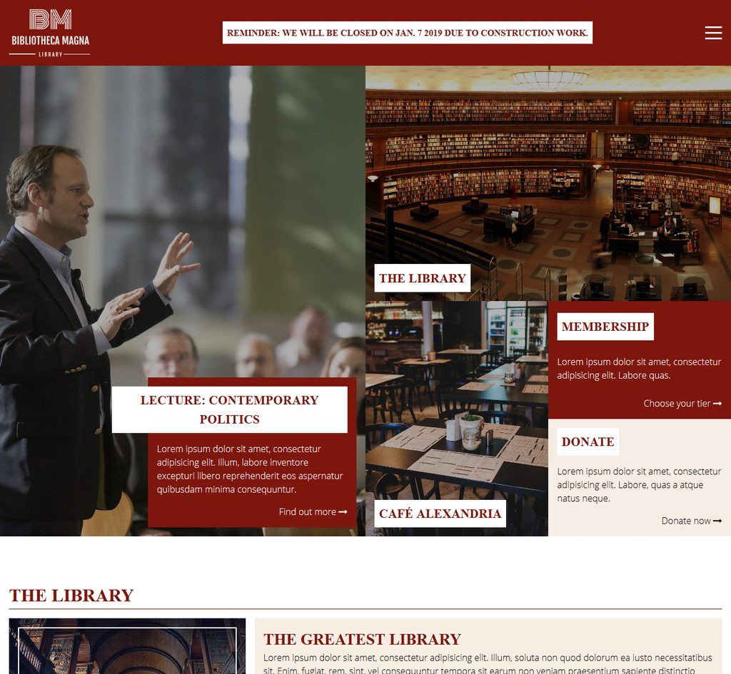 Template Bibliotheca Magna