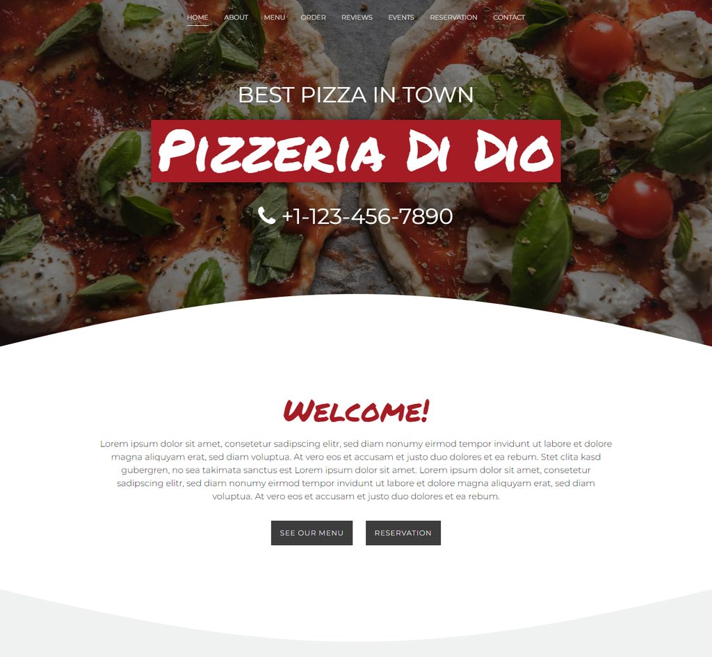 Template Pizzeria Di Dio