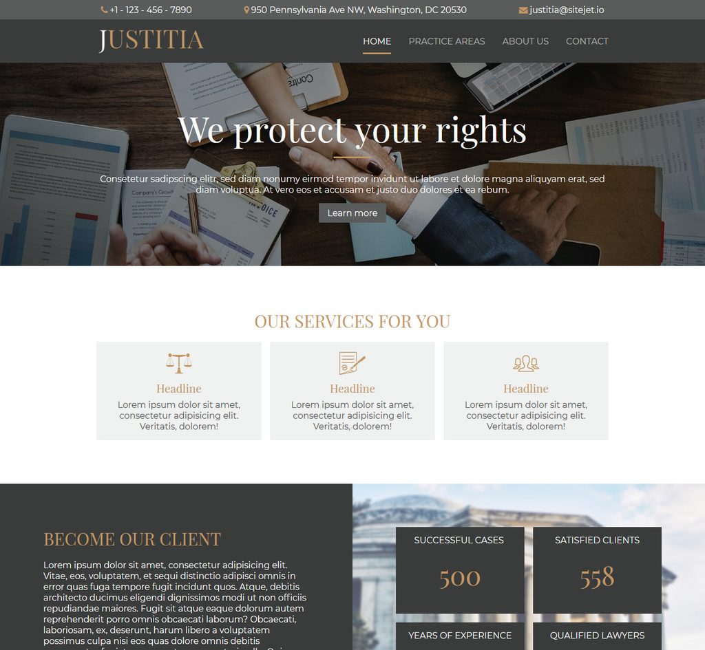 Template Justitia