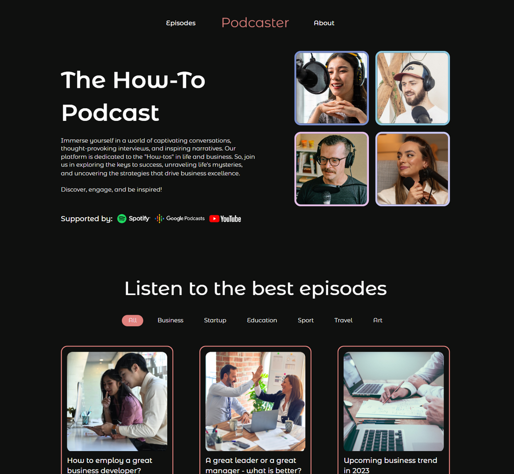 Template Podcaster